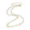 304 Stainless Steel Love Disc Link Chain Necklaces NJEW-JN05660-3