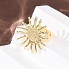Brass Cuff Open Rings RJEW-Z129-02G-02-3