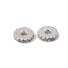 925 Sterling Silver Micro Pave Clear Cubic Zirconia Beads SE-CBAF1B2-17B-P-1
