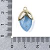 Natural Dyed Jade Imitation Aquamarine Pendants G-U019-03A-10-3