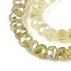 Anti-Tarnish Electroplate Glass Imitation Jade Beads Strands EGLA-T029-6mm-13I-3