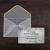 Rectangle 201 Stainless Steel Custom Thermal Transfer Wallet Card DIY-WH0252-034-6