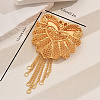 Elegant Alloy Tassel Brooches for Clothing ME8440-2