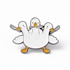 Duck with Knife Enamel Pin JEWB-H008-06B-1