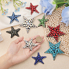 10Pcs 10 Style Star Shape Felt Ornament Accessories DIY-CA0005-97-3
