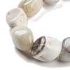Natural Striped Agate/Banded Agate Beads Strands G-Z061-A02-01-4