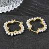 Brass Hoop Earrings for Women EJEW-A168-15G-3