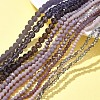 Electroplate Glass Beads Strands EGLA-FS0001-42F-7