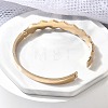 Ion Plating(IP) 304 Stainless Steel Hinged Bangles for Women BJEW-A011-15RG-3