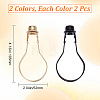 Gorgecraft 4Pcs 2 Colors Iron Lamp Shade Light Bulb Clip AJEW-GF0006-82-2