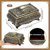 European Retro Engraved Brass Jewelry Boxes CON-PH0003-80-2