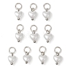 ABS Imitation Pearl Charms PALLOY-JF03222-01-1