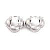 Non-Tarnish 304 Stainless Steel Hoop Earrings for Women EJEW-Z057-05P-1