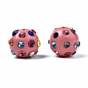 Polymer Clay Rhinestone Beads RB-T017-31B-A-2