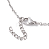 Crystal Stone Cage Pendant Necklaces NJEW-JN04758-04-4