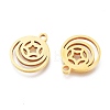 Ion Plating(IP) 304 Stainless Steel Charms STAS-A047-20G-2