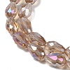 Transparent Electroplate Glass Beads Strands LS-EGLA-N013-T8mm-B23-3