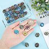 3 Sets 3 Style Alloy Jewelry Snap Buttons BUTT-SC0001-01-7
