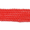 Baking Paint Imitation Jade Glass Round Bead Strands X-DGLA-Q021-4mm-32-2