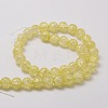 Crackle Glass Round Beads Strands CCG-E001-8mm-07-2
