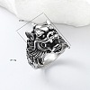 Punk Style 304 Stainless Steel Dragon Finger Rings for Men UN0454-3-3