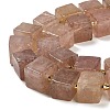 Natural Strawberry Quartz Beads Strands G-G053-B04-01-4