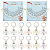 Candy Transparent Acrylic Pendant Stitch Markers HJEW-AB00323-1