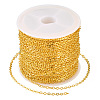 Brass Coated Iron Flat Cable Chains CH-TAC0007-02G-2