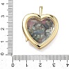 Brass Micro Pave Clear Cubic Zirconia Pendants KK-C251-07G-02-3