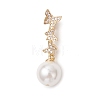 3Pcs 3 Sizes Round Shell Pearl Pendants PALLOY-JF05087-3