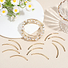 40Pcs Brass Curved Tube Beads KK-PH0015-17A-4