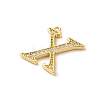 Rack Plating Brass Micro Pave Cubic Zirconia Pendant KK-H449-76G-20-2