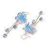 Flower Dangle Earrings EJEW-TA00636-6