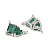 Brass Pave Cubic Zirconia Charms CU-CBA6A75-04P-04-2