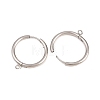 316 Stainless Steel Huggie Hoop Earring Findings EJEW-B158-01G-P-2
