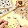 20Pcs 5 Colors Alloy Rhinestone Pendants FIND-CJ0005-88-5