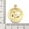 Brass Micro Pave Cubic Zirconia Pendants KK-K354-08F-G-3