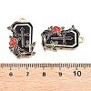 Halloween Theme Rack Plating Alloy Enamel Pendants X1-ENAM-N056-393A-KCG-3