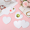 12Pcs Porcelain Heat Transfer Sublimation Blank Pendant Decorations AJEW-SP0002-19A-3
