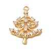 Brass Rhinestone Pendants RB-CBAFDDC-05G-1