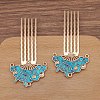 Alloy Hair Comb Findings PW-WG7CF42-05-1