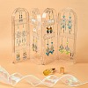 4 Foldable Screen Acrylic Earring Display Stands EDIS-N010-02-5