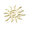 Hammered Alloy Pendants PALLOY-B016-03A-G-2