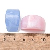 Two-Tone Imitation Gemstone Acrylic Beads AC-CBA7B05-19-3