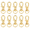 10Pcs Alloy Swivel Lobster Claw Clasps FIND-HY0005-47G-1