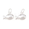 925 Sterling Silver Fish Charms STER-I024-03S-02-1