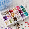 Cheriswelry 360g 18 Colors Freshwater Shell & Gemstone Chip Bead Sets G-CW0001-01-4