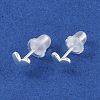 999 Fine Silver Stud Earrings for Women EJEW-S215-30S-07-2