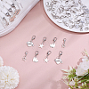 40Pcs 4 Styles Zinc Alloy Shoe Charms HJEW-ME0001-26-5