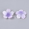 Flower Acrylic Bead Caps SACR-T017-51F-2